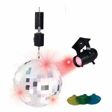 60s/70s disco thema spiegelbol/spiegelbal lamp