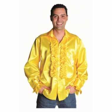 Geel glimmende kleding deluxe