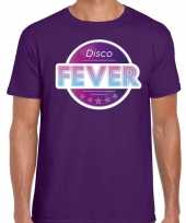 Party 70s 80s 90s feest shirt disco thema paars heren 10180733