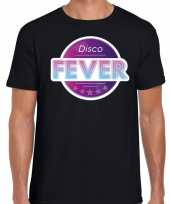 Party 70s 80s 90s feest shirt disco thema zwart heren 10180734